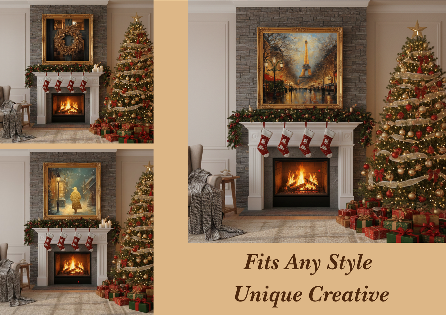 Warm Golden Holiday-ThePrintableCraftPaperr