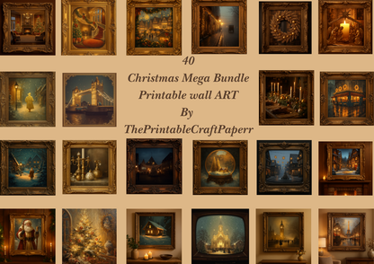 Warm Golden Holiday-ThePrintableCraftPaperr